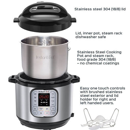 Nồi áp suất đa năng Instant Pot Duo 60 5,7L 7 in 1 - hàng chính hãng