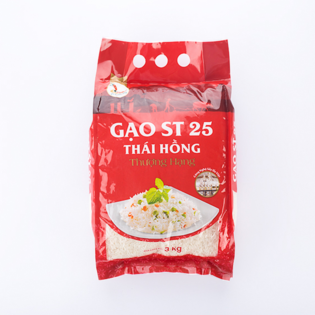 Gạo ST 25 Thái Hồng thượng hạng túi 3 kg