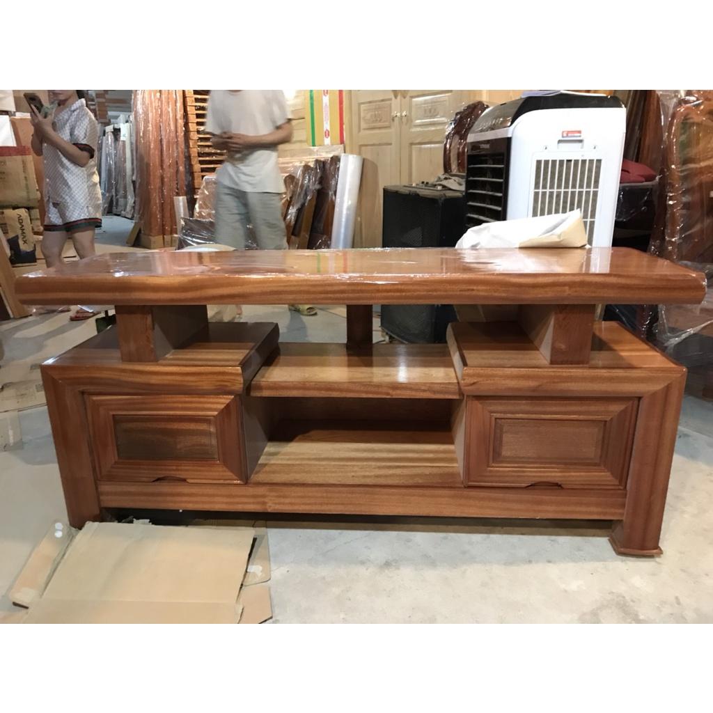 KỆ TI VI GỖ XOAN ĐÀO RỘNG 40X DÀI 1M2 SANG TRỌNG DÙNG PHÒNG KHÁCH TỰ NHIÊN
