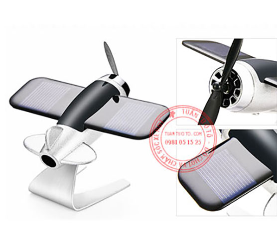 Sáp thơm ô tô mô hình máy bay quay bằng năng lượng mặt trời
