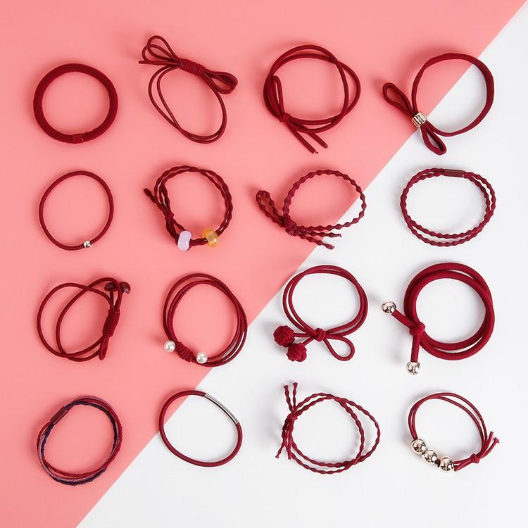 Hộp 16 dây buộc tóc/dây cột tóc
