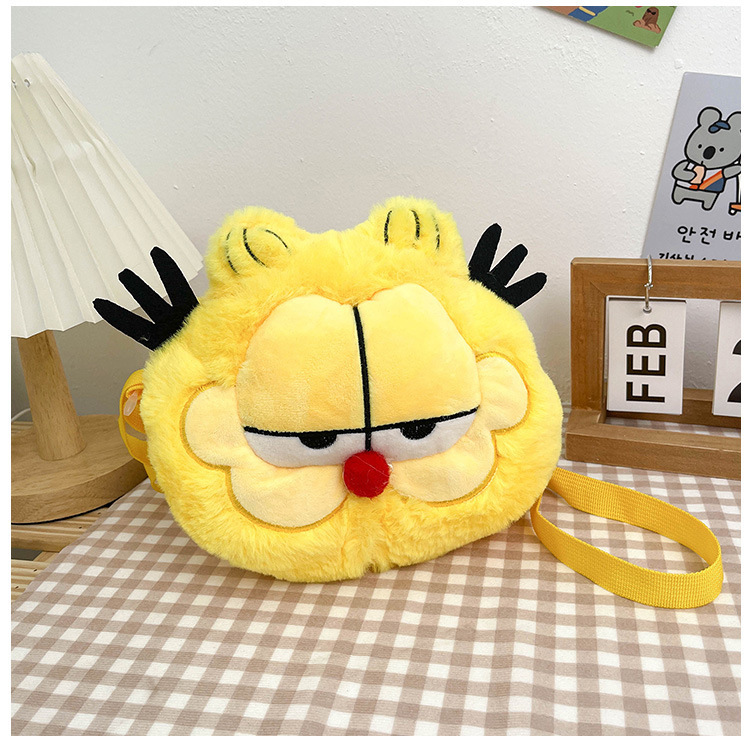 Túi Gấu Bông Gòn Đeo Chéo, Túi Mèo Garfield Siêu Quậy