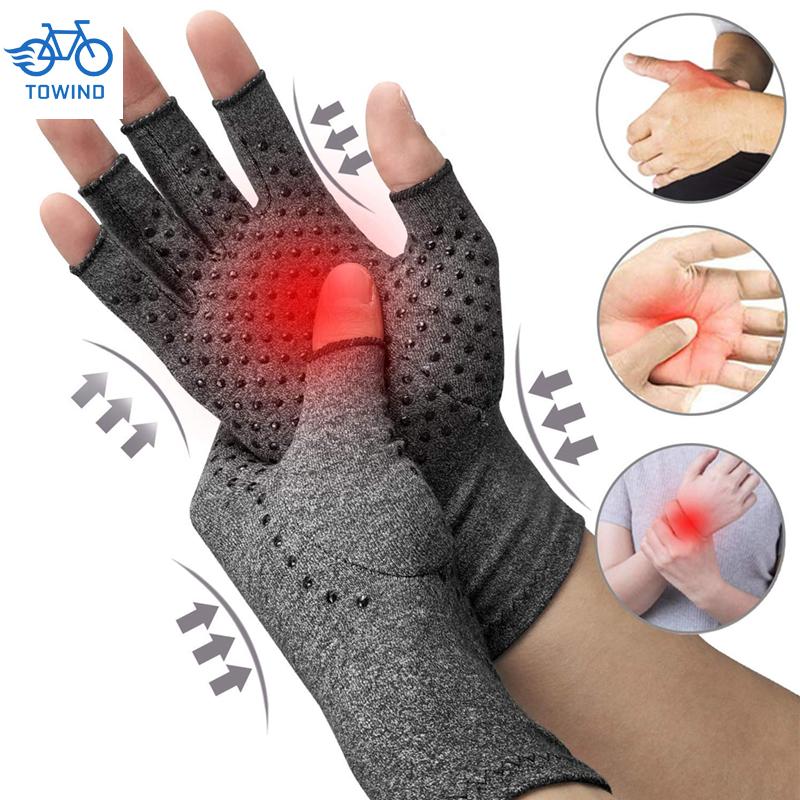 Nén Nóng Viêm Khớp Găng Tay Hỗ Trợ Cổ Tay Bông Giảm Đau Khớp Tay Nẹp Trị Liệu Dây Đeo Tay Nén Găng Tay Quà Tặng Color: M