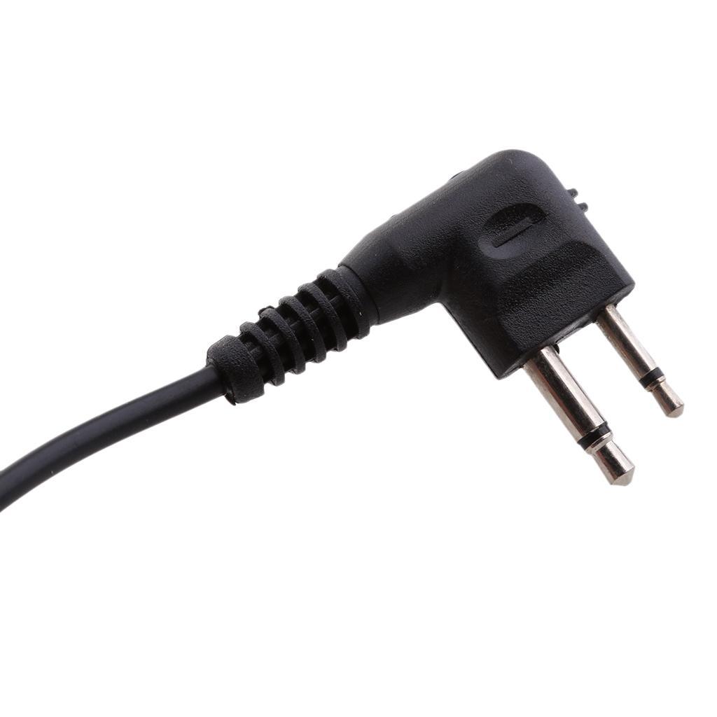 2 Pin PTT   Two  Earpiece Headset MIC for