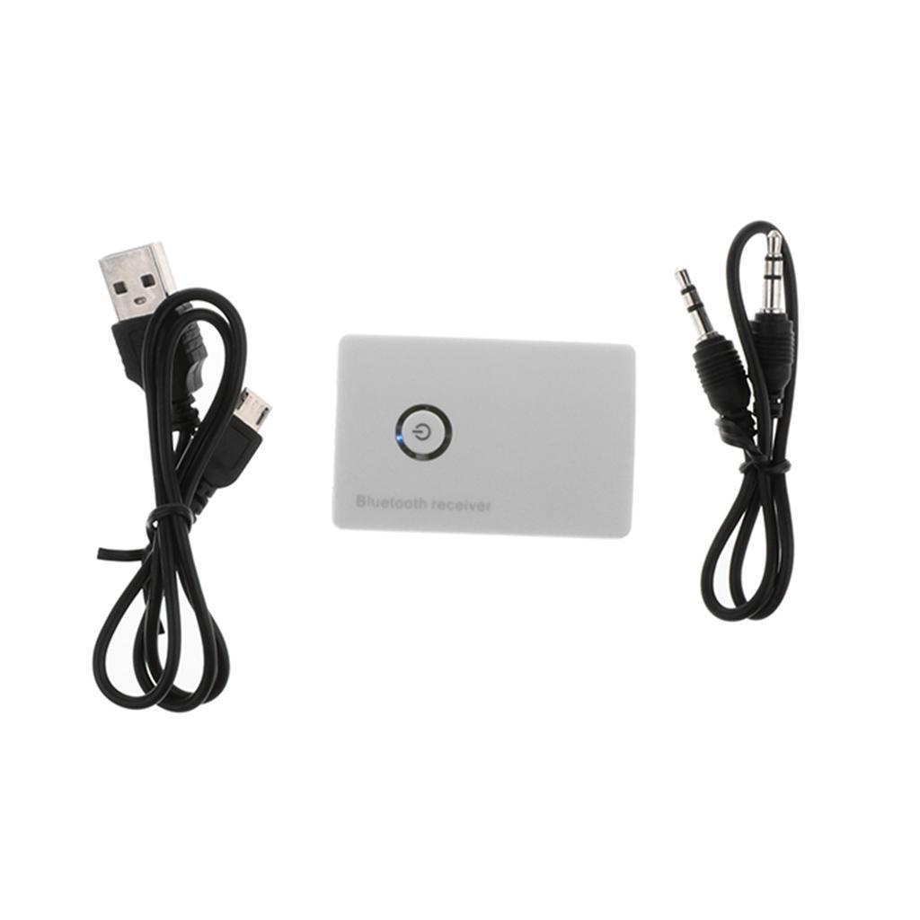 Universal Car Kit Handsfree Music Audio Receiver Adapter white