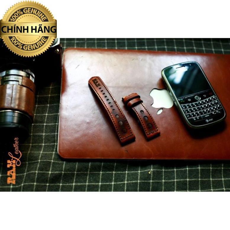Dây đồng hồ cao cấp da bò Vegtan Ý may tay thủ công  - RAM Leather D33ty .