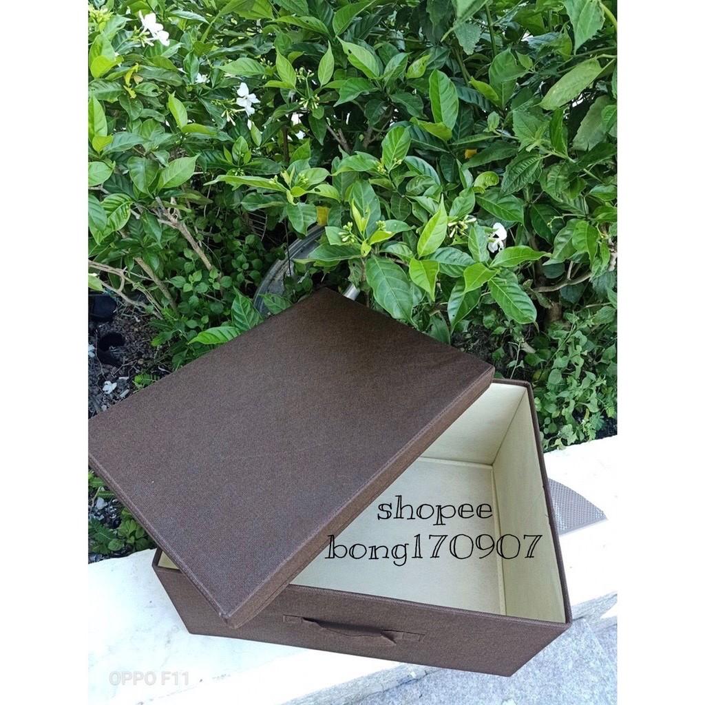 Hộp Đựng Quần Áo xuất thị trường Hàn Quốc sang trọng size lớn 45x33xH23cm