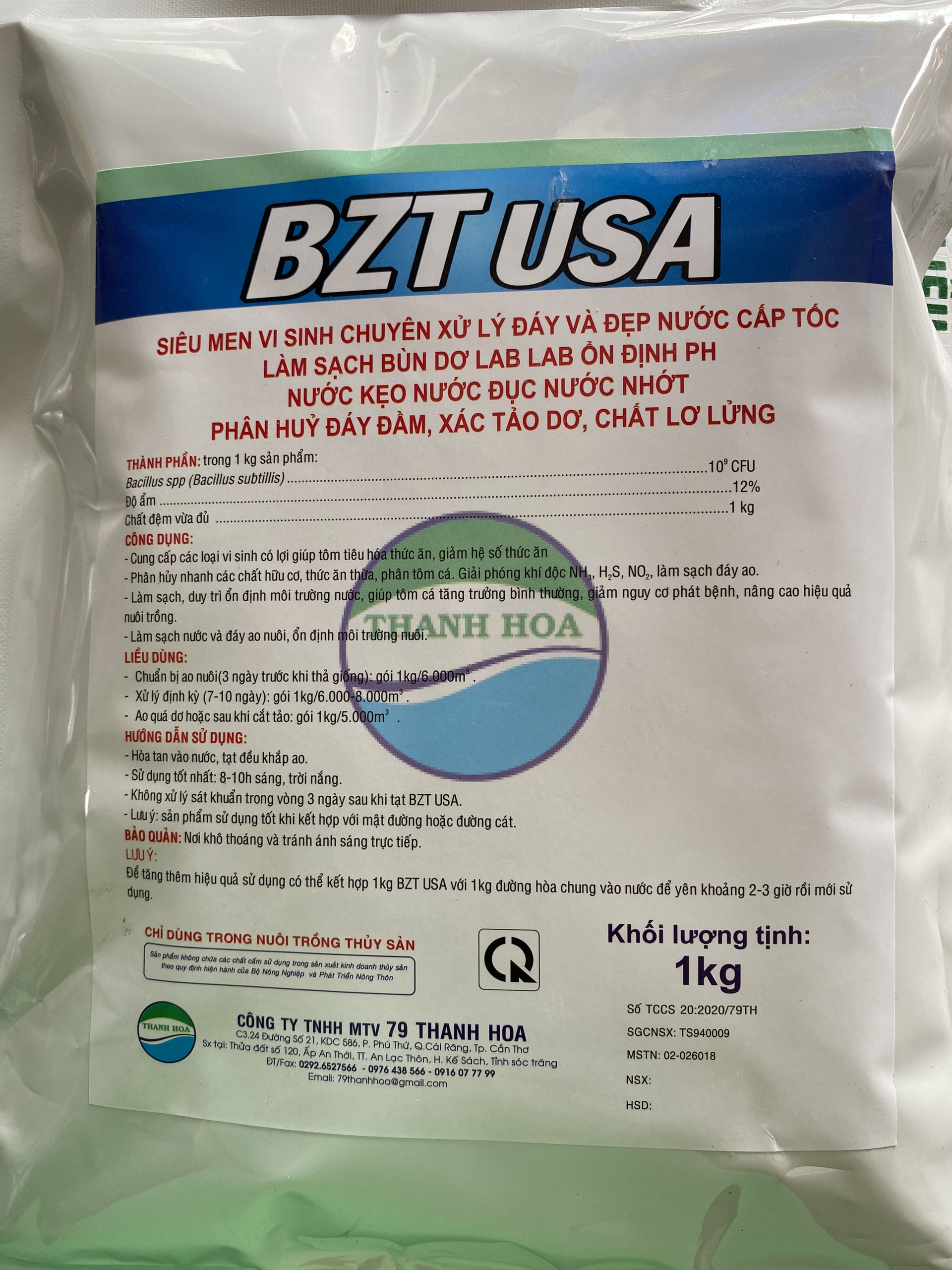 BZT 1kg, men vi sinh USA