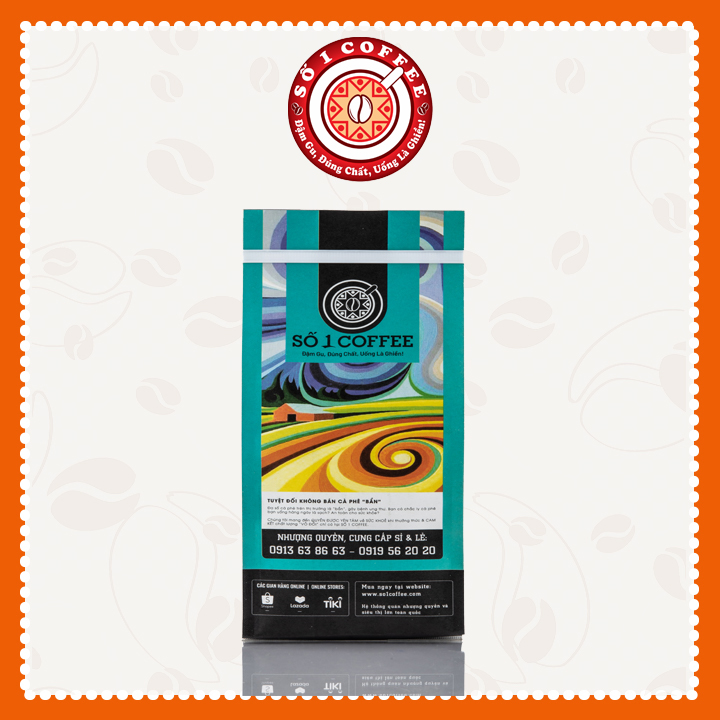 Cà Phê Nguyên Chất - Cà Phê ROBUSTA Hương Socola Nguyên Chất, Loại Cà Phê Rang Xay Pha Máy, Rang Mộc 100% , Ngon Đậm Đà, Đạt Tiêu Chuẩn Xuất Khẩu - Gói 500g