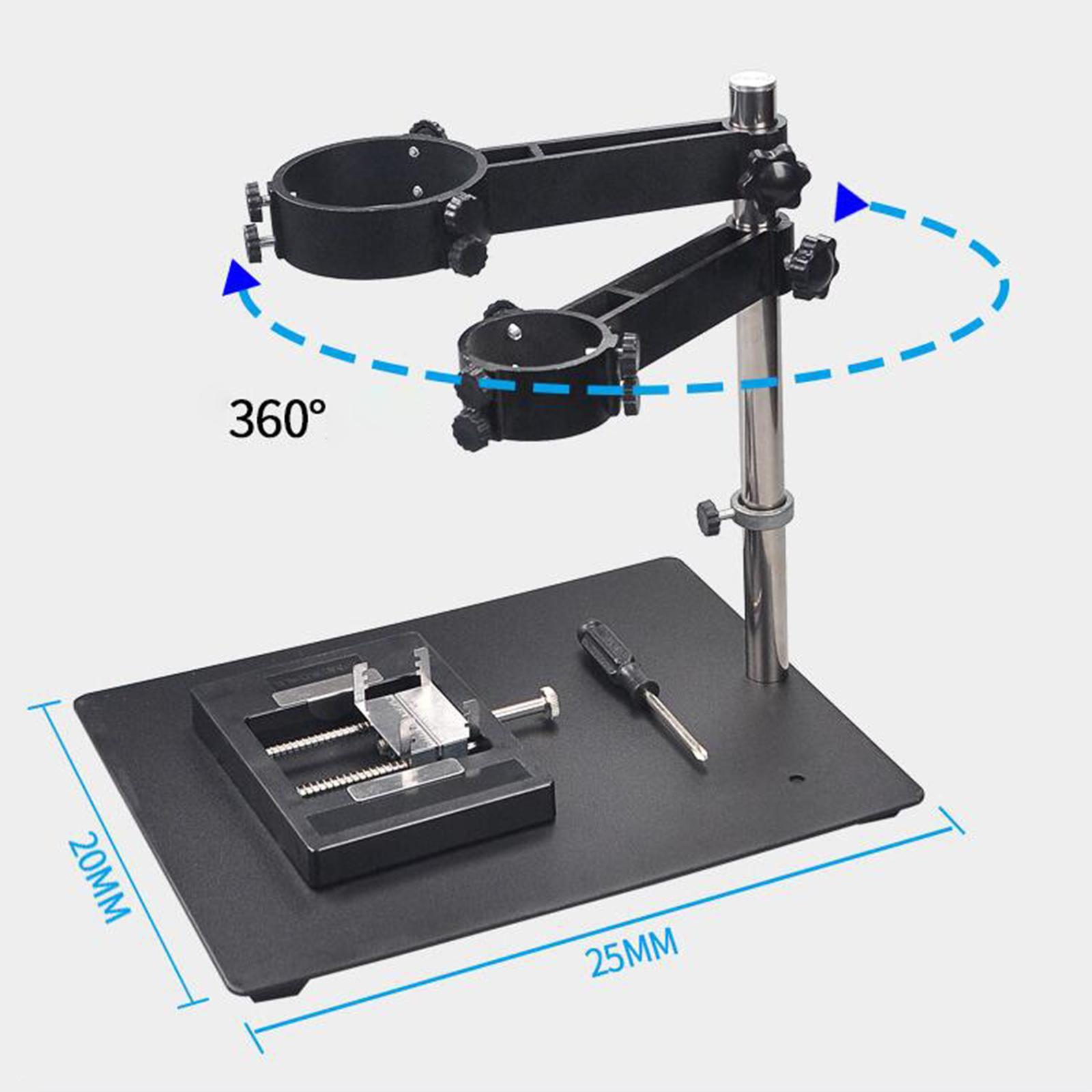 Air Heat Bracket Rack, Hot Air Heat Clamp with 2 Fixtures, Foldable Multipurpose, Adjustable Portable Hot Air Heat Stand for Desktop Soldering
