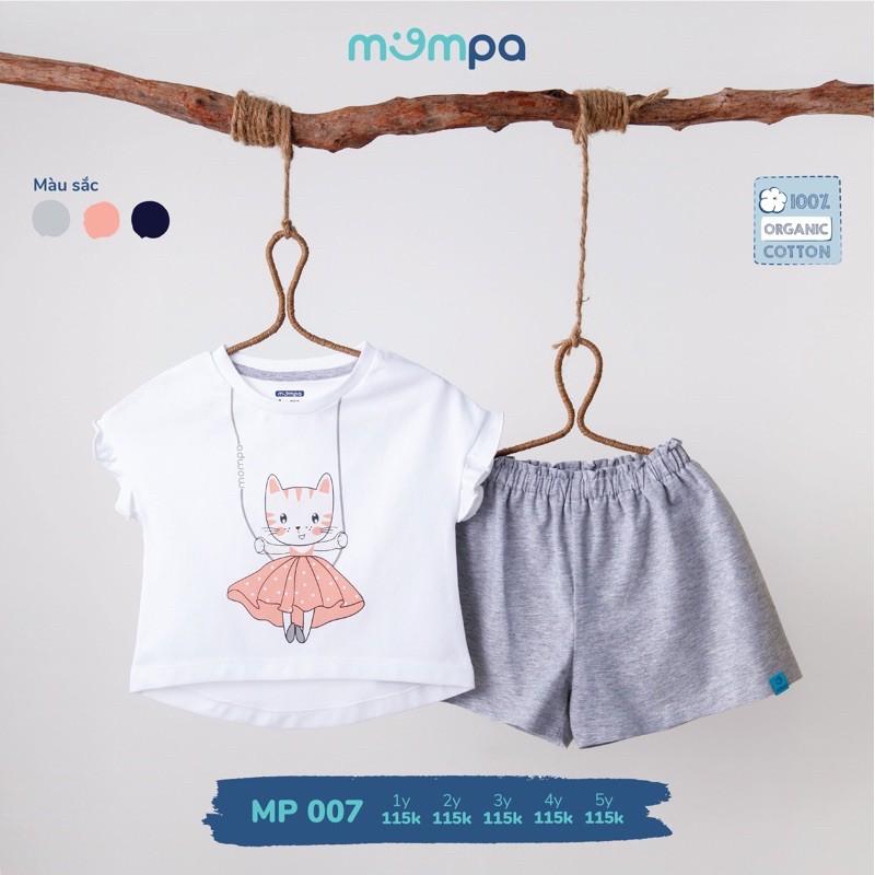 Bộ cộc mompa giả váy đáng yêu cho bé