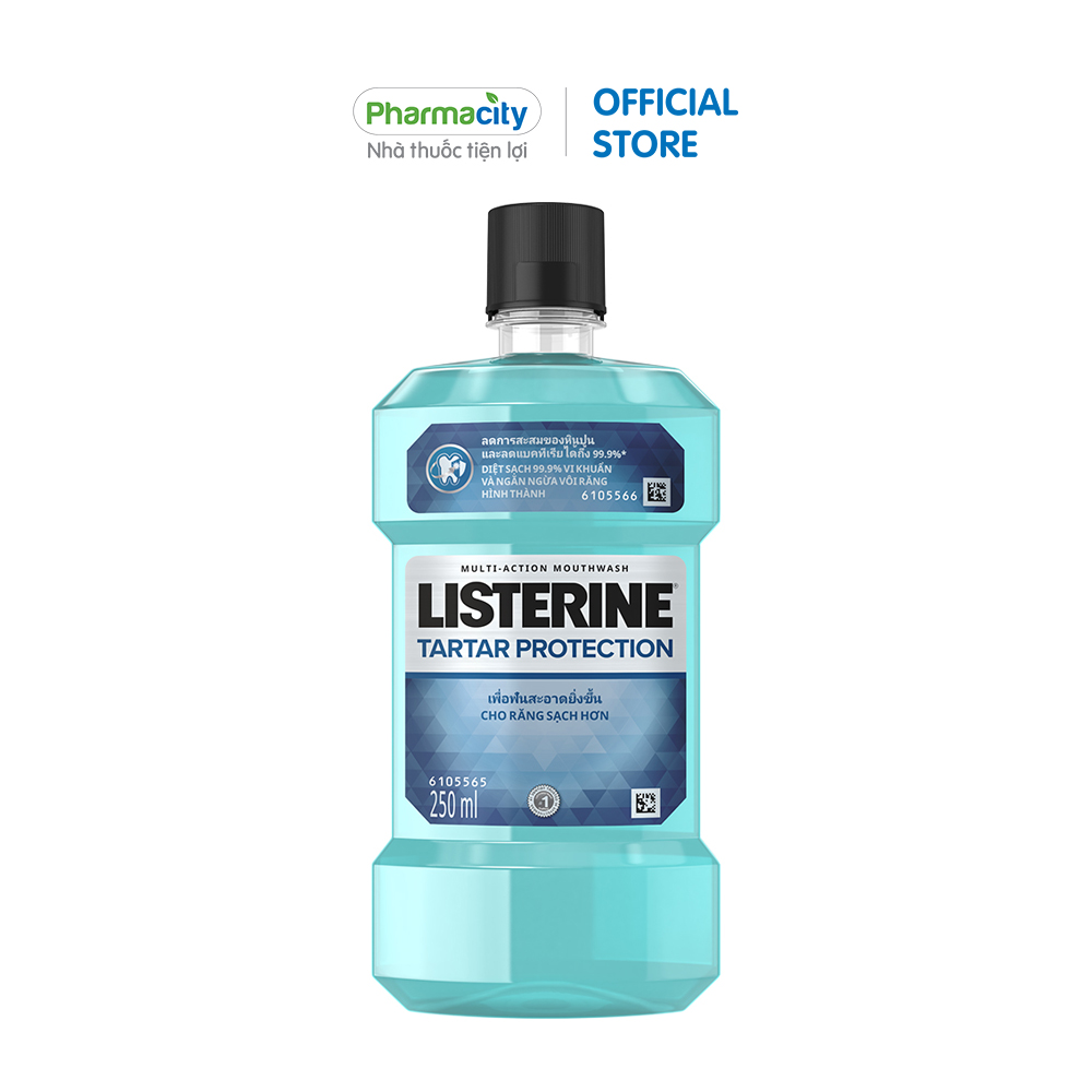 Nước Súc Miệng Listerine Ngăn Ngừa Mảng Bám 250ml