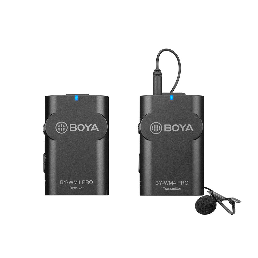 MICRO THU ÂM WIRELESS UHF BOYA BY-WM4 PRO-K1 (BỘ 1 PHÁT, 1 THU) | Hàng Chính Hãng