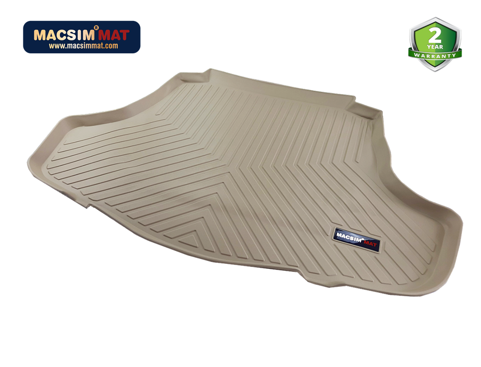 Thảm lót cốp xe ô tô TOYOTA NEW CAMRY 2018+ màu be nhãn hiệu Macsim chất liệu TPV cao cấp (273)