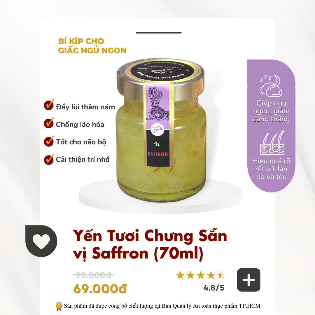 Hộp 6 vị Yến Tươi Chưng Sẵn, Tăng trải nghiệm người dùng yến với đủ các vị: hạt Chia, nhân sâm, đông trùng hạ thảo, hạt sen, nhuỵ hoa nghệ tây, đường phèn và không đường cho người ăn kiêng, tiểu đường. 6 hũ - 70ml