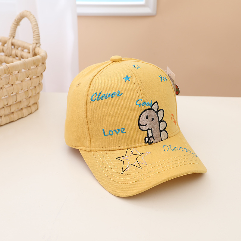 Mũ lưỡi trai cho bé trai TrueKids, nón khủng long thêu chữ cho bé 6 - 12 tuổi