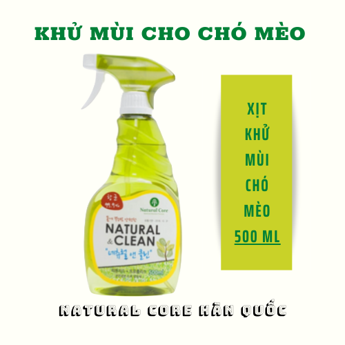 XỊT KHỬ MÙI CHO CHÓ MÈO, DIỆT KHUẨN - NATURAL CORE CLEAN