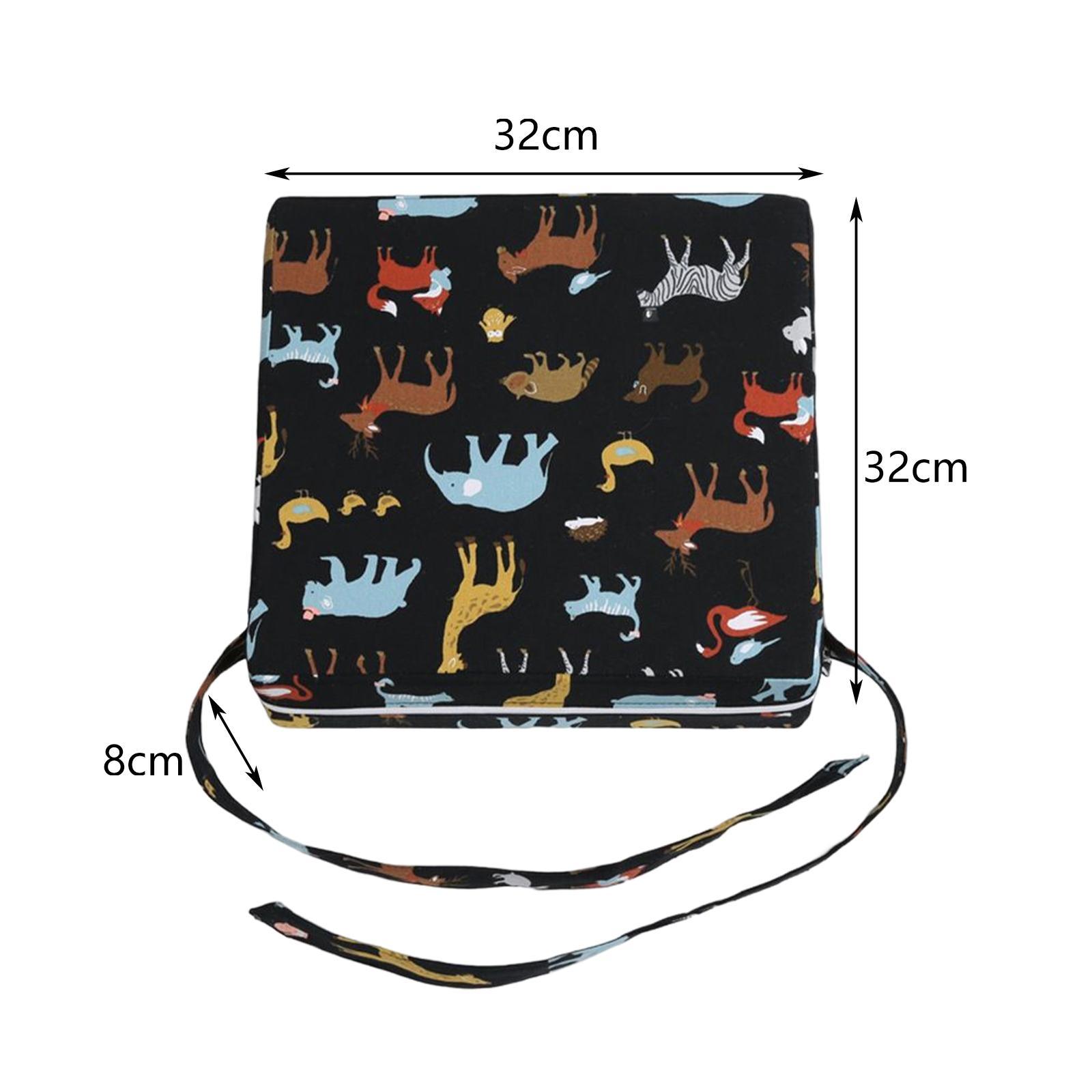 2Pcs Portable Dining Chair Cushion Baby Chair Seat