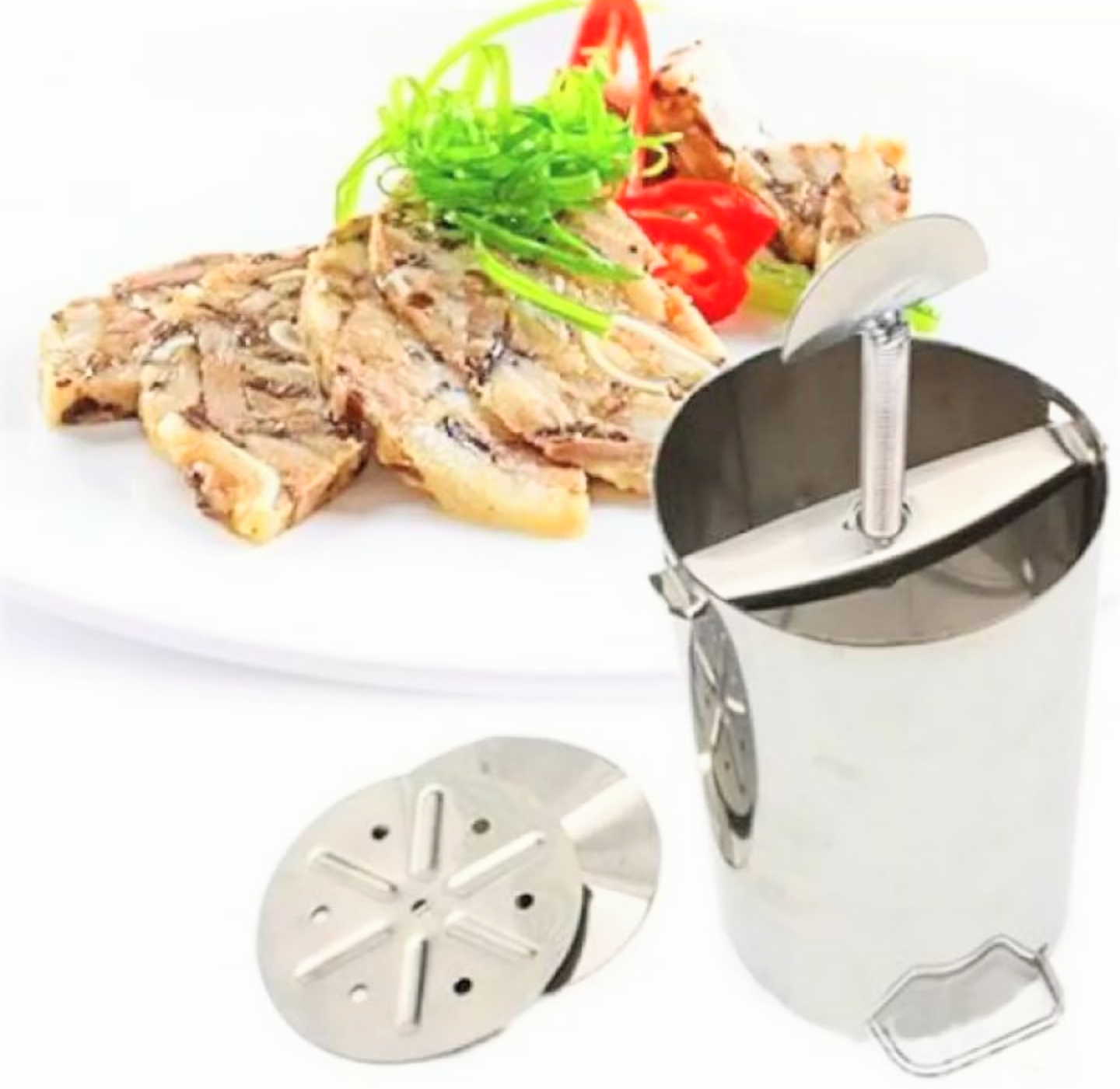 BỘ KHUÔN GÓI LÀM GIÒ CHẢ GIÒ THỦ LOẠI 1KG BẰNG INOX LOẠI TỐT 