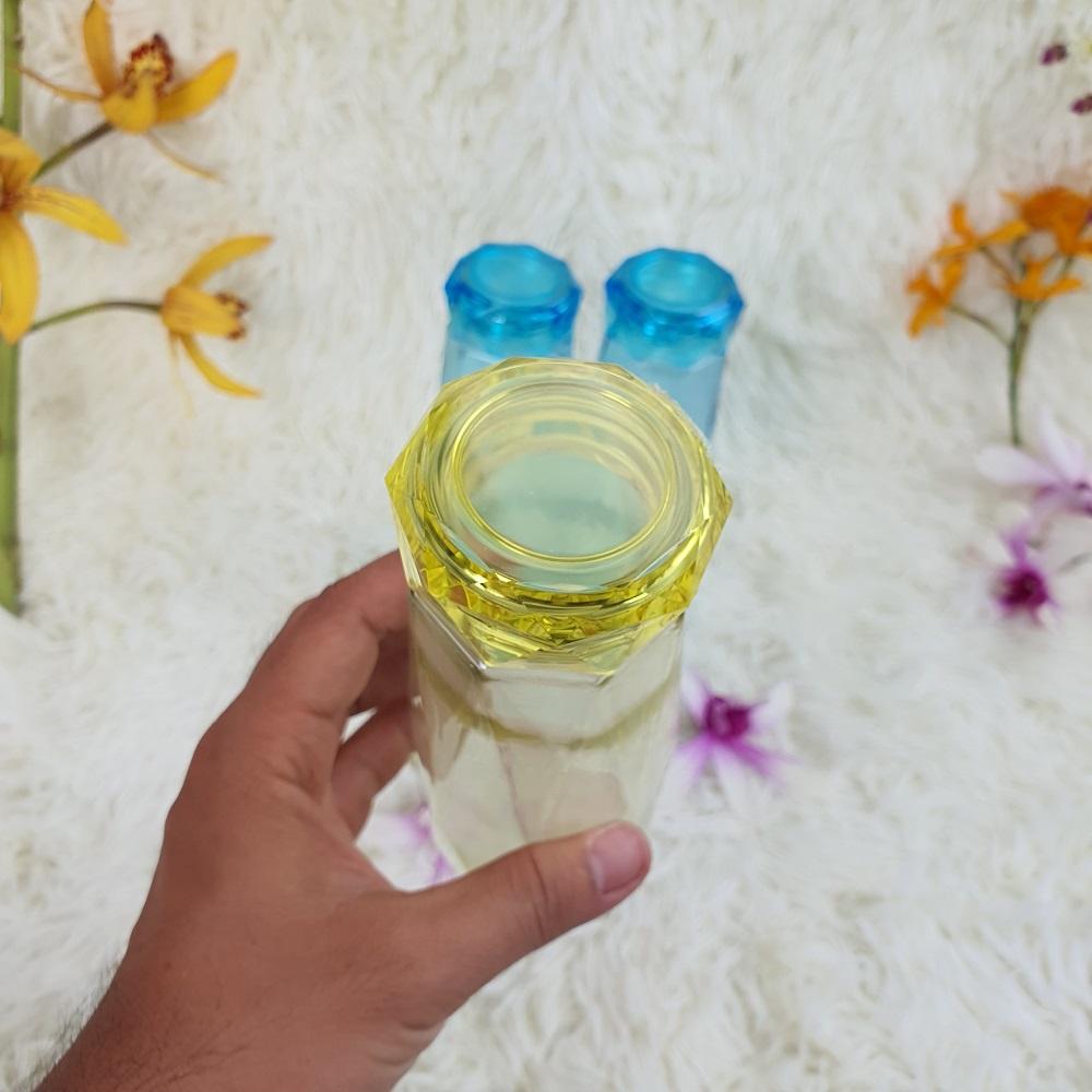 Bình Thủy Tinh Chai Đựng Nước Dáng Kim Cương Diamond Cao Cấp 430ml