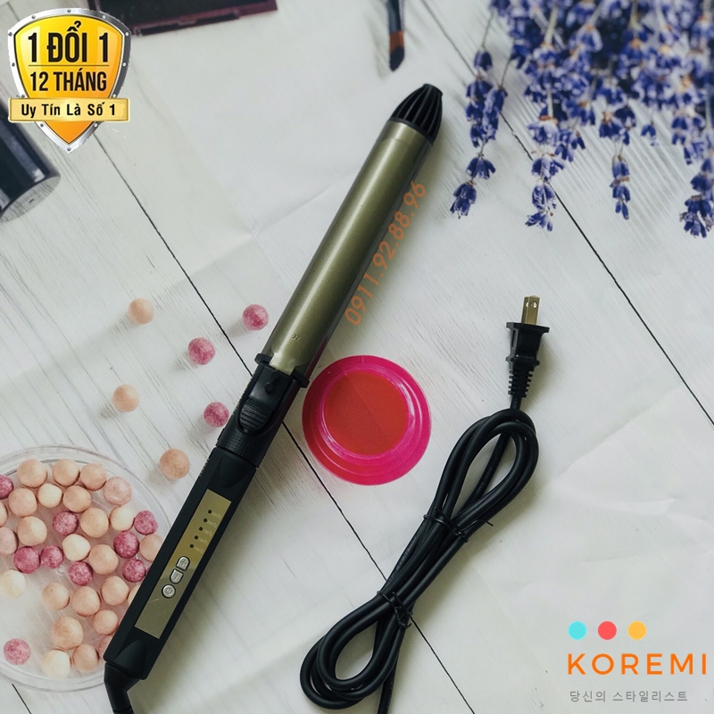 Máy uốn xoăn tóc cao cấp Hàn Quốc xoay trục 360 độ Koremi NA-886- Chuyên nghiệp cho Salon