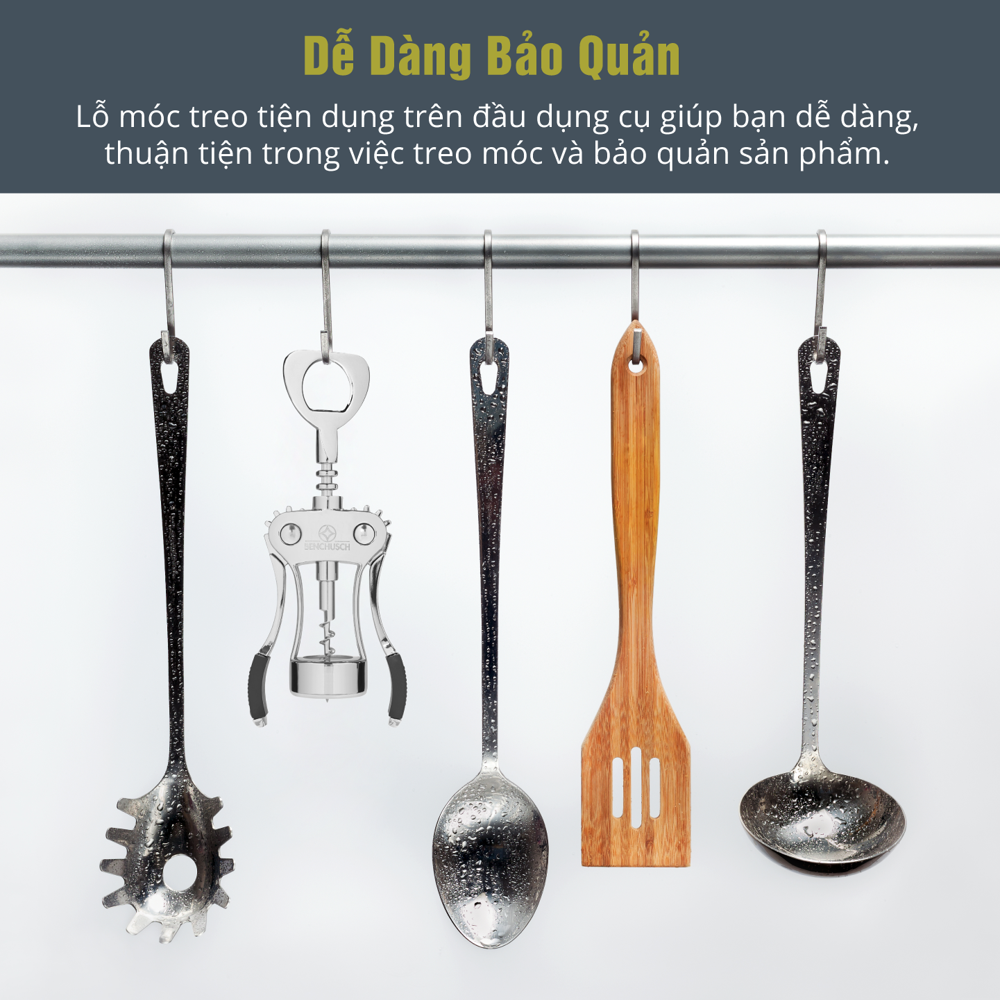 Dụng Cụ Khui Rượu Vang Benchusch - Hàng Chính Hãng