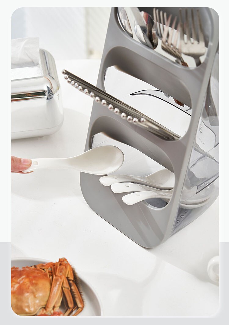 Kệ đựng đũa thìa chống bụi dust proof multifunctional chopsticks