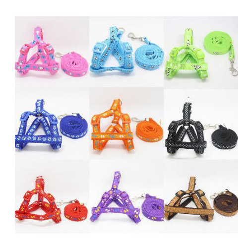 Dây dắt yếm vải dù chắc chắc nhiều màu cho chó