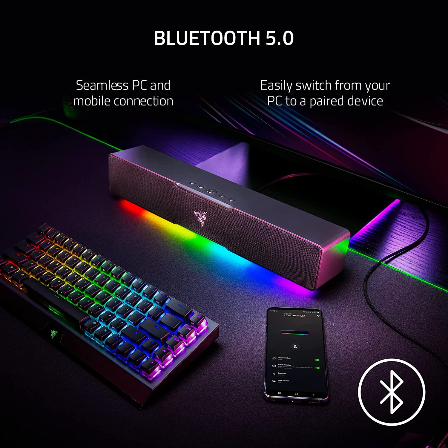 Loa máy tính Razer Leviathan V2 X_Mới, hàng chính hãng