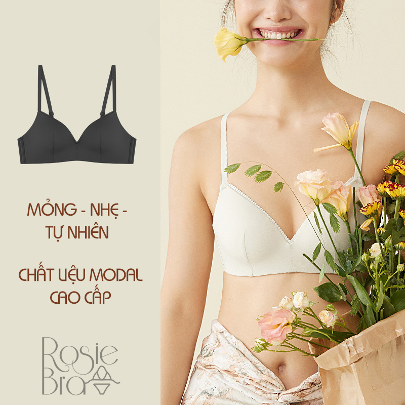 Áo Lót Nữ Không Gọng Đệm Mỏng Chất Modal Mềm Mại Thoáng Khí Cao Cấp B020