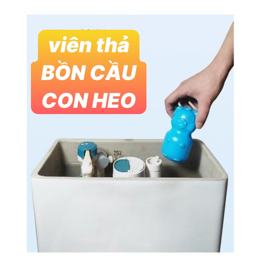 Lọ Tẩy Bồn Cầu Và Khử Mùi Hình Con Heo Mẫu Mới , Tẩy Sạch Diệt Khuẩn Mọi Vết Bẩn Xua Tan Mọi Mùi , Chống Hôi Và Đầy Bồn Cầu, Tiện Lợi Sử Dụng, Không Gây Ô Nhiễm Môi Trường