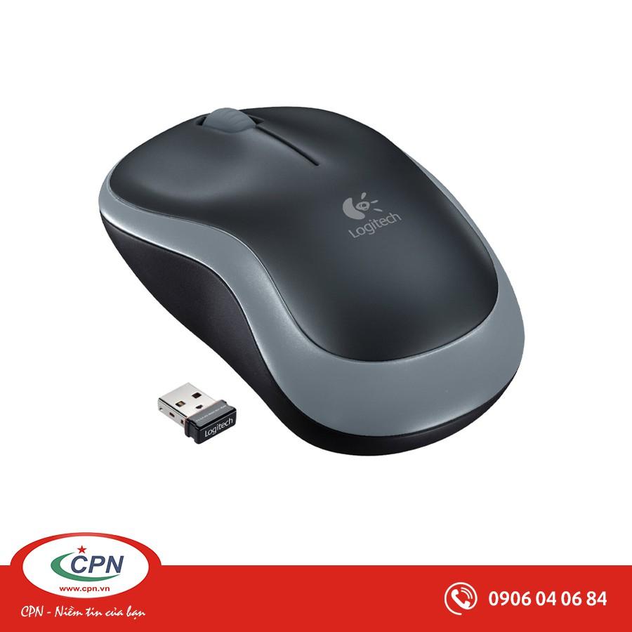 Chuột vi tính quang không dây Logitech M185, AA- Hàng chính hãng