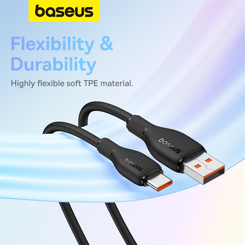 Cáp Sạc Nhanh Baseus Pudding Series Fast Charging Cable USB to Type-C 100W (Hàng chính hãng)