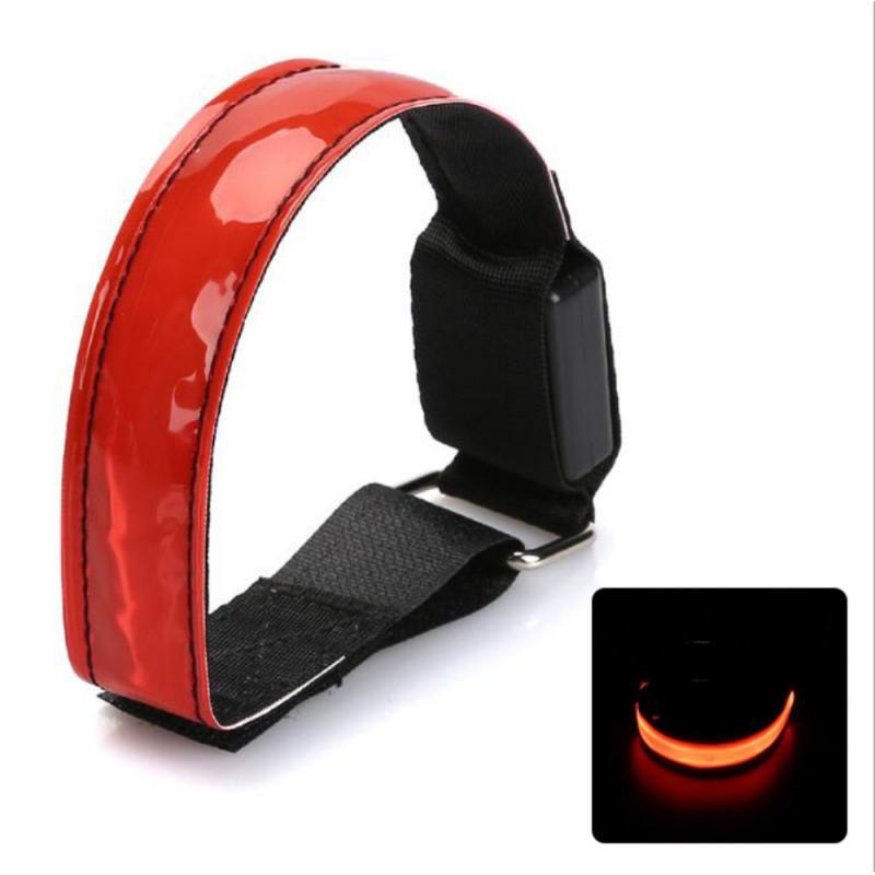 Outdoor LED Night Run Light Bracelet Safety Reflective Warning Light Armband Flashing Belt Reflective strip