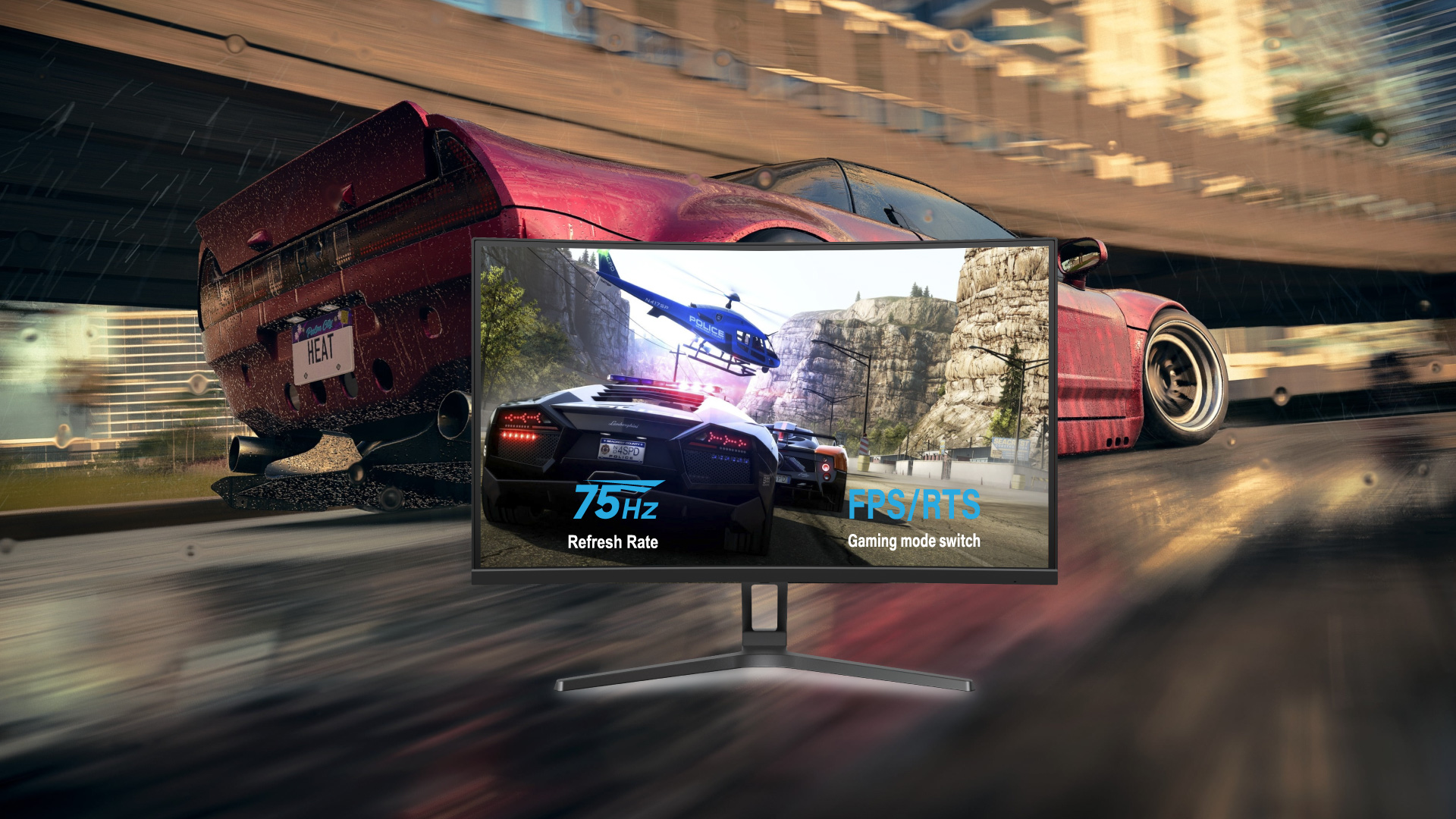 Màn hình VSP CM2705H Gaming cong 27inch - Hàng chính hãng TECH VISION phân phối