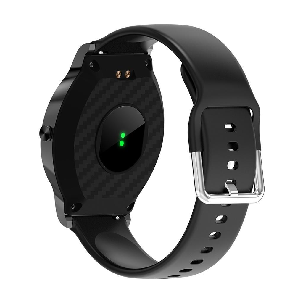 TFT Blood Pressure Fitness Tracker IP68 Calling Reminder Bracelet Black