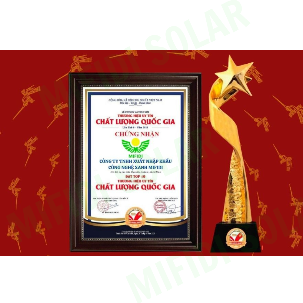 Đèn Trụ Hành Lang MIFIDI Họa Tiết Kim Cương Năng Lượng Mặt Trời DTHL02