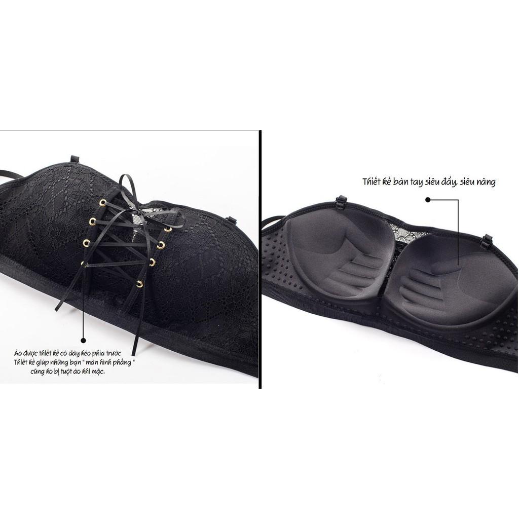 Áo Lót Chống Tụt Quả Ngang Dây Rút 3058