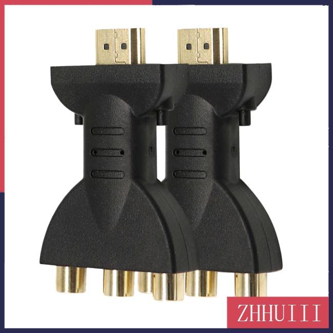 Đầu Chuyển Đổi Cổng HDMI Sang 3 RGB RCA AV Cho Máy Quay Video 720P 1080iP 1080P HATV DVD