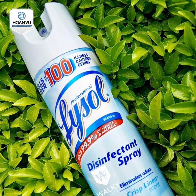 Xịt phòng diệt khuẩn Set 3 Lysol disinfectant spray crisp linen scent (538g x 3)