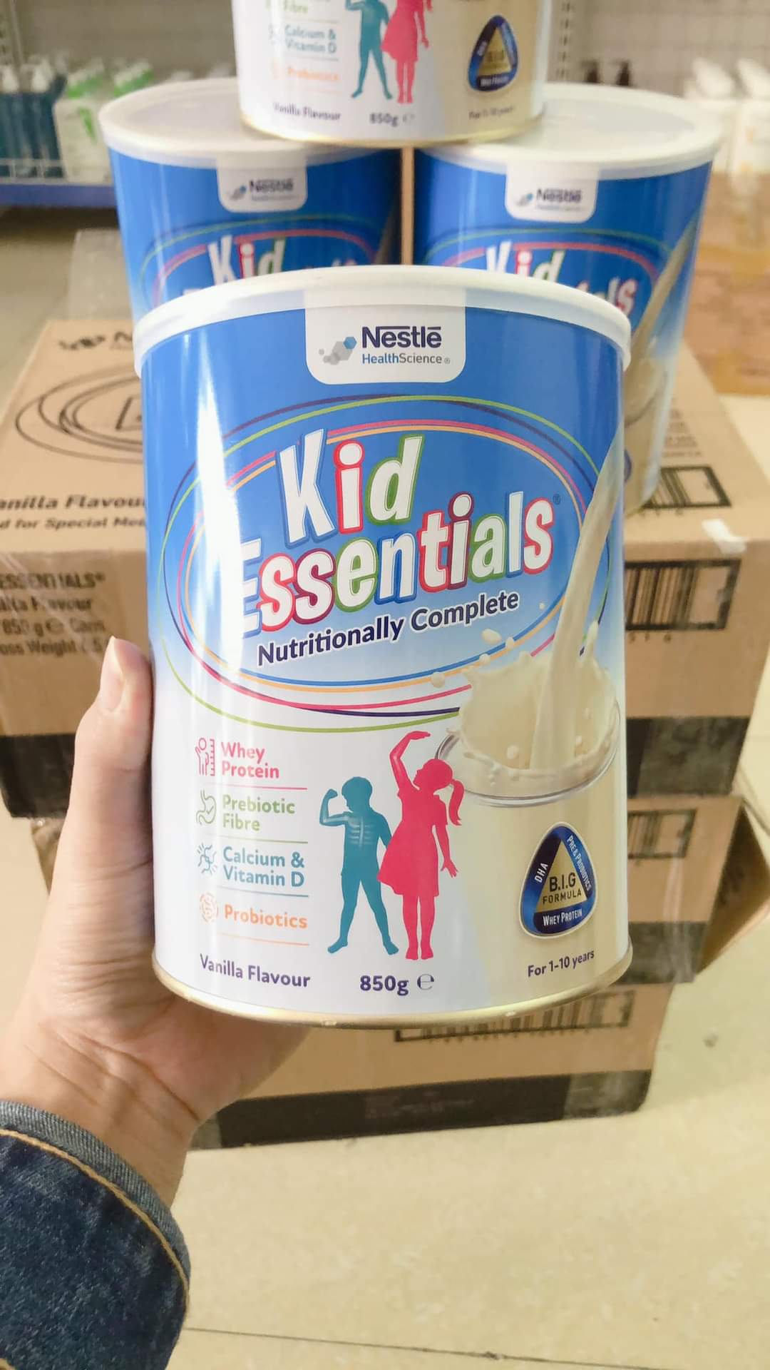 Sữa bột Nestle Kid Essentials cho trẻ 1 đến 10 tuổi (800g) - Nhập khẩu Australia