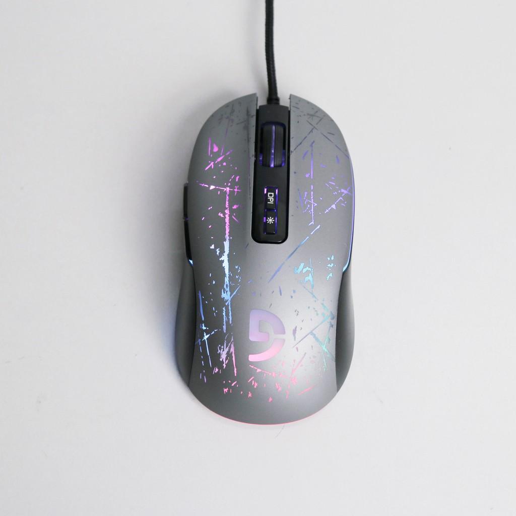 Wired Mouse Gaming Fuhlen Nine Series F200-Chuột chơi game Fuhlen F200 Bạc -Hàng Chính Hãng