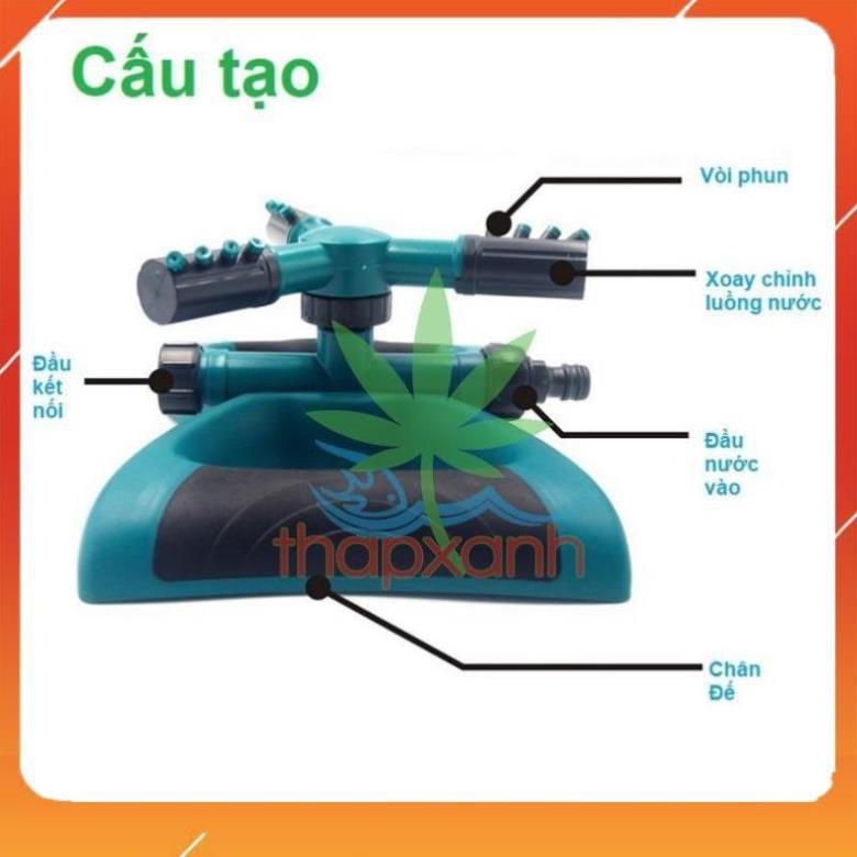 Vòi phun nước tưới cây tự động 3 trục xoay 360° 206798