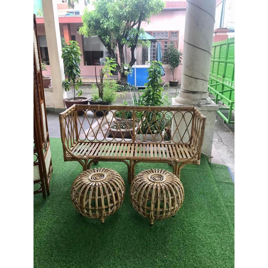 Bàn-Đôn Mây Bí Tròn Trang trí nhà cửa, quán, homestay