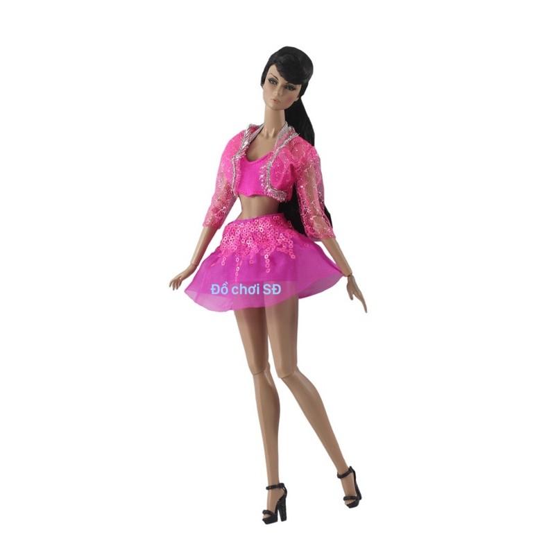 Đầm Hồng búp bê 30 cm