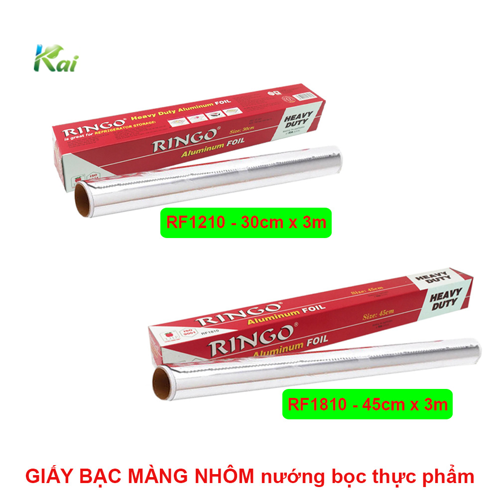 GIẤY BẠC MÀNG NHÔM nướng bọc thực phẩm NHÃN HIỆU RINGO THP loại RF1210/RF1810