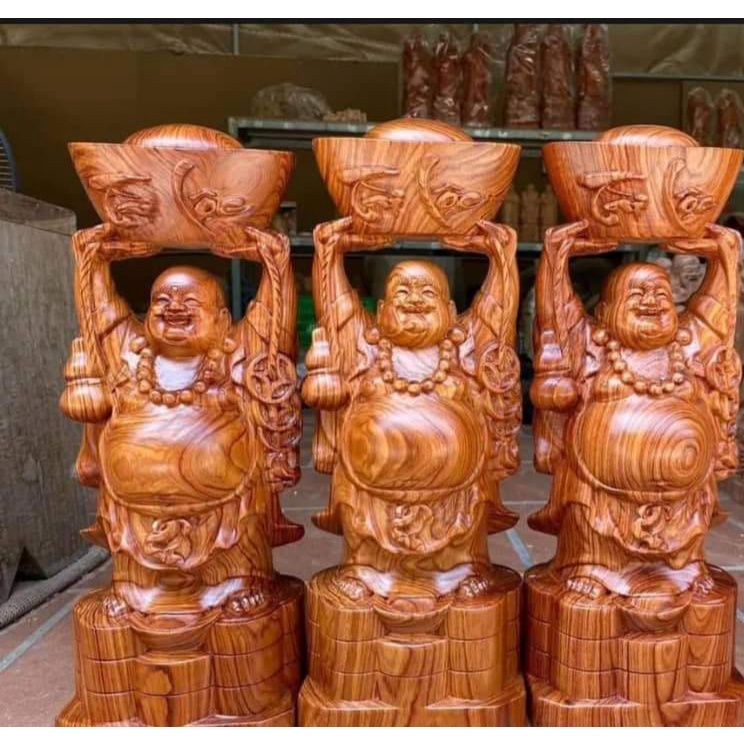 Di Lặc Dâng Bát Vàng Tài Lộc cao 40 cm