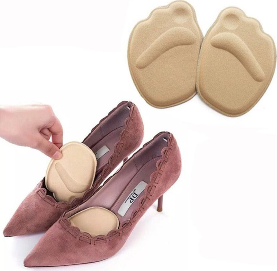 Giày Cao Gót Sandal Quai Trong NƠ Đá Gót 9p Siêu Đẹp KÈm Cặp Miếng Lót Mũi Giày