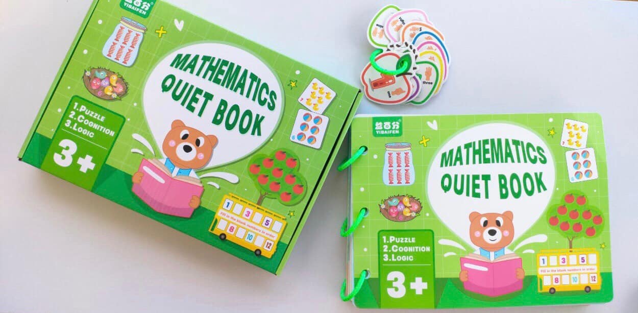 Học liệu bóc dán toán Mathematics Quiet Book
