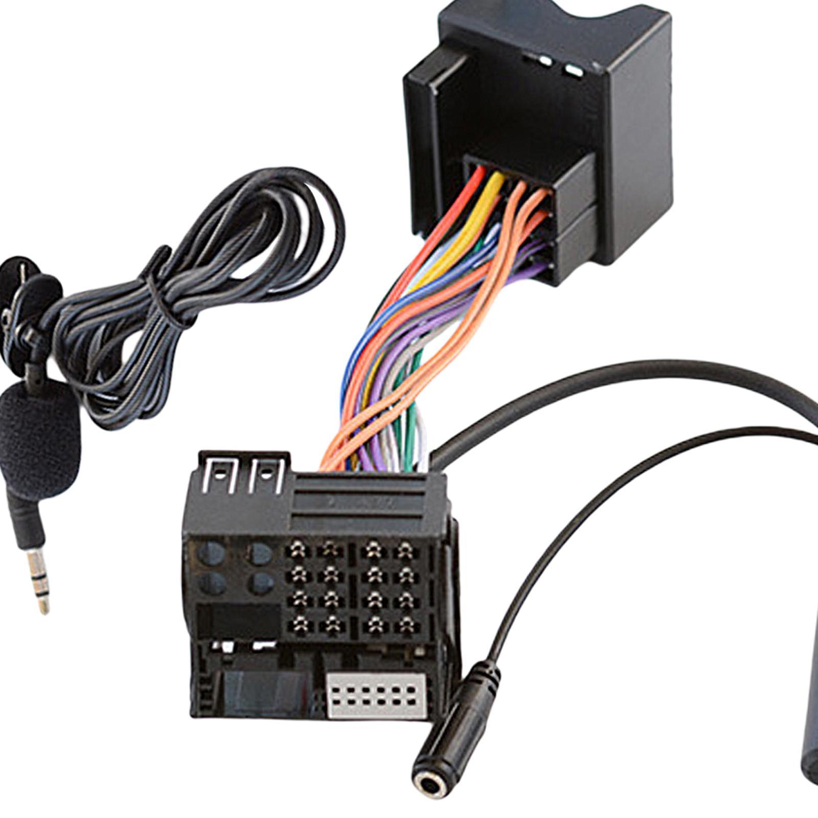 Car Bluetooth Audio Cable Adapter Mic Fit for W203 CD20 30/50